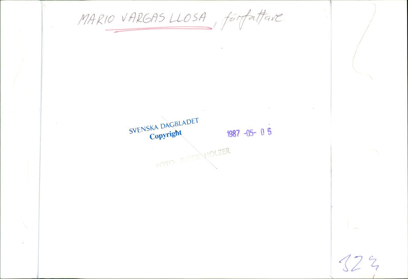 Mario Vargas Llosa - Vintage Photograph