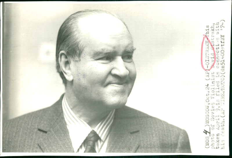 David Oistrach - Vintage Photograph