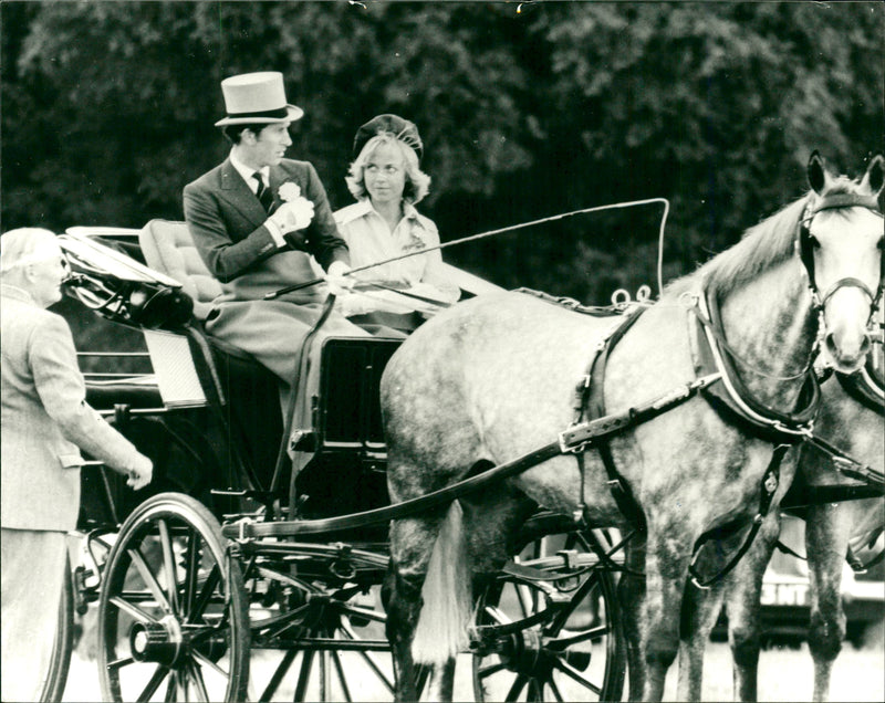 Prince Charles and Davina Sheffield - Vintage Photograph