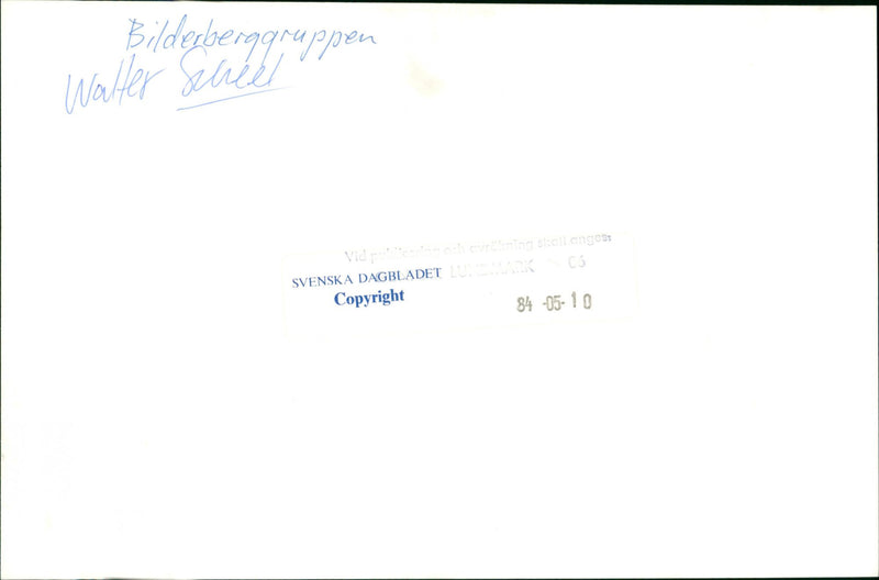 Scheel, Walter Politician - Vintage Photograph