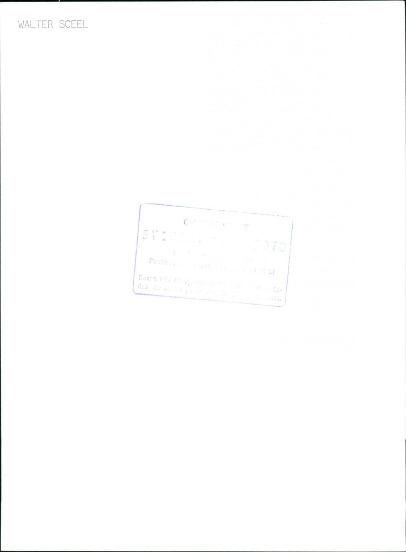 Scheel, Walter Politician - Vintage Photograph