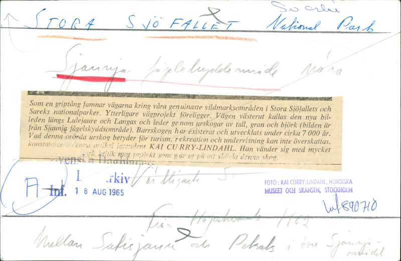 Sjaunja - Vintage Photograph