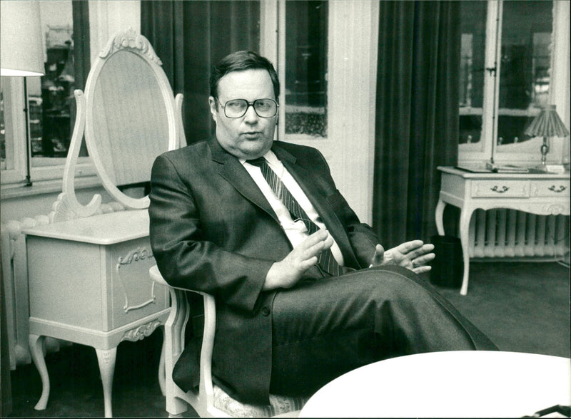Ilkka Suominen, a Finnish politician from the National Coalition Party. - Vintage Photograph