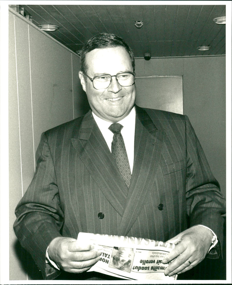 Ilkka Suominen, a Finnish politician from the National Coalition Party. - Vintage Photograph