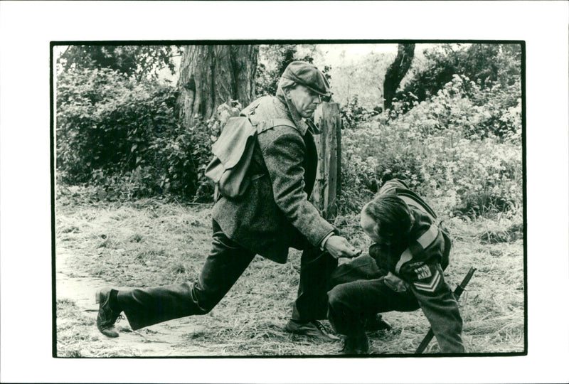 Donald Sutherland as a German spy in "Eye of the needle" - Vintage Photograph