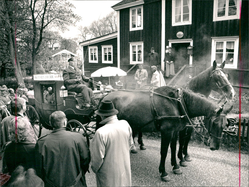 Ulf Dahlsten at Skansen. - Vintage Photograph