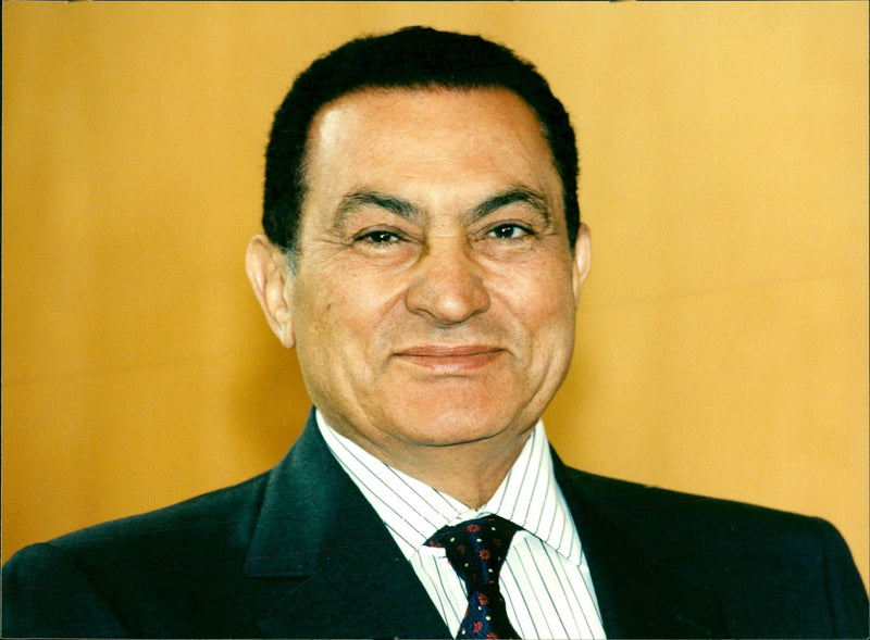 Hosni Mubarak, the Egypt Politician - Vintage Photograph