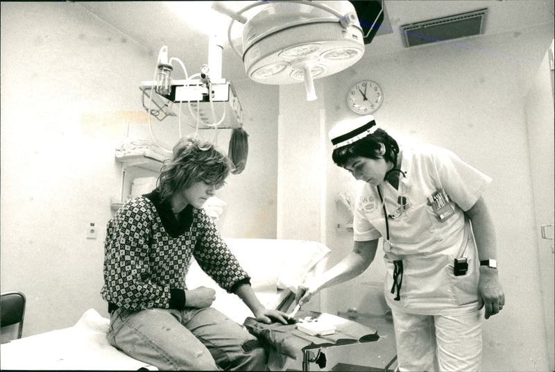 Karolinska Hospital's new emergency room - Vintage Photograph