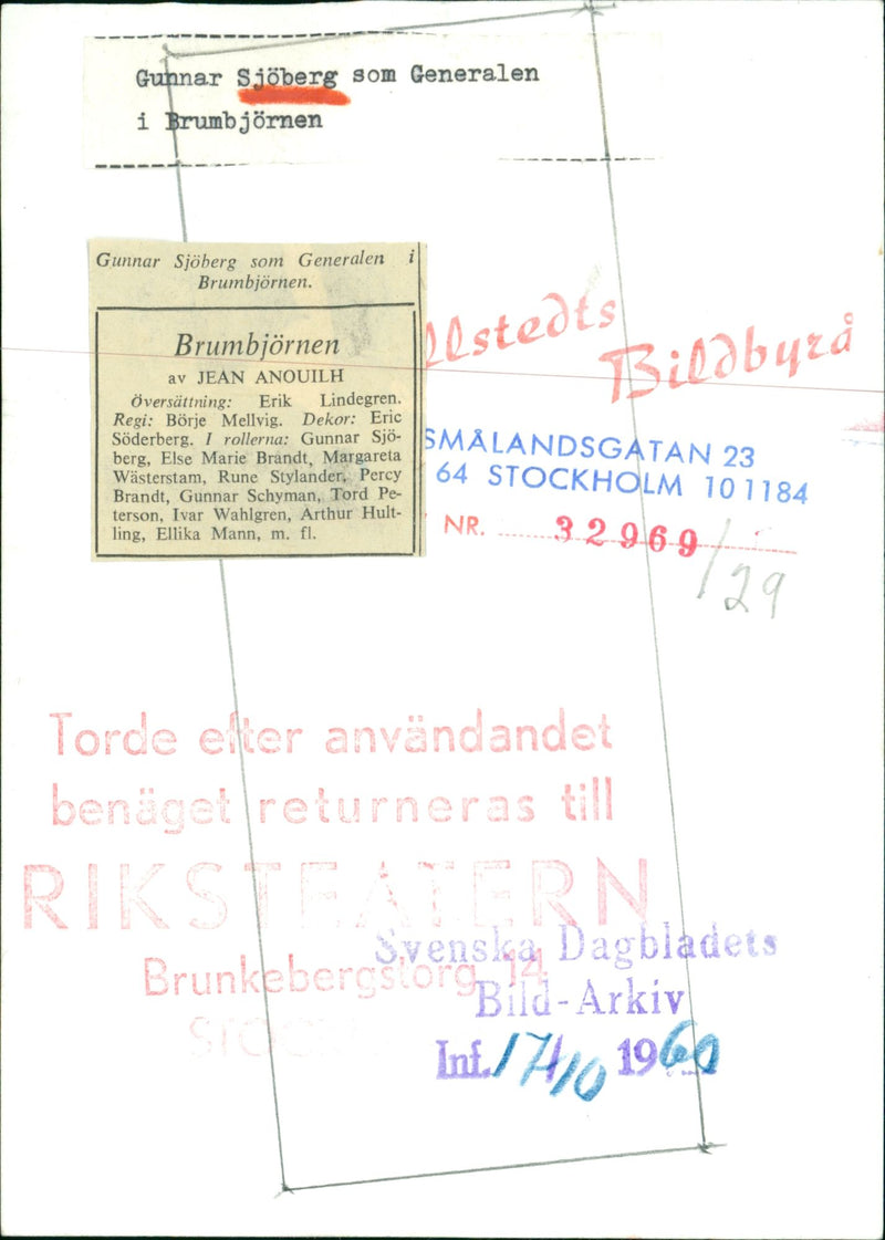 Gunnar Sjoberg - Vintage Photograph