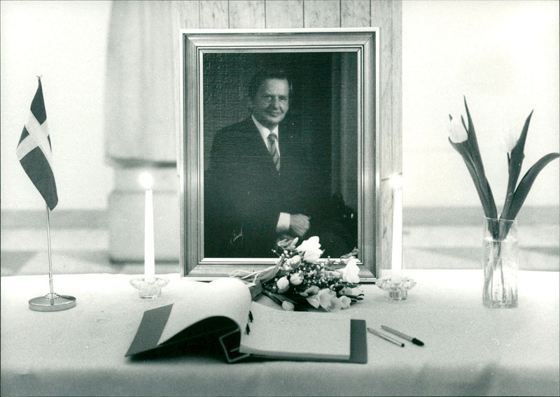 Swedish Politician Olof Palme. - Vintage Photograph