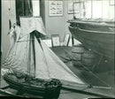 Postmuseum gets a boat model by the Postboten King Gustaf - Vintage Photograph