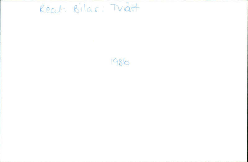 CARS: Wash - Vintage Photograph