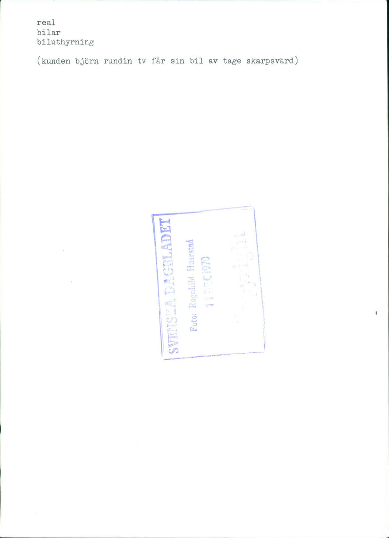 Cars, car hire - Vintage Photograph