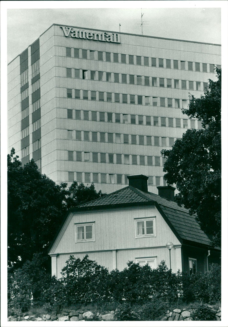 Vattenfall a power company in Sweden. - Vintage Photograph