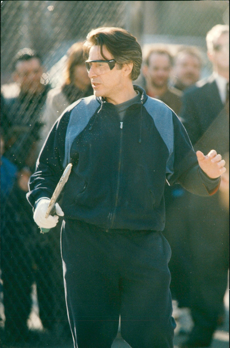 Al Pacino during the filming of City Hall - Vintage Photograph