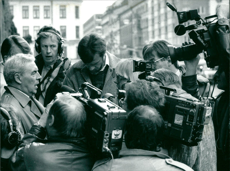 The murder trial of Olof Palme. - Vintage Photograph