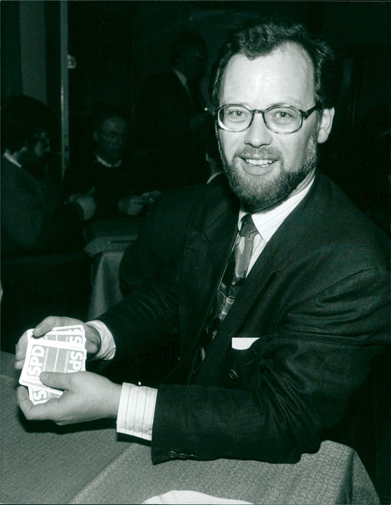 Politician Rudolf Scharping - Vintage Photograph