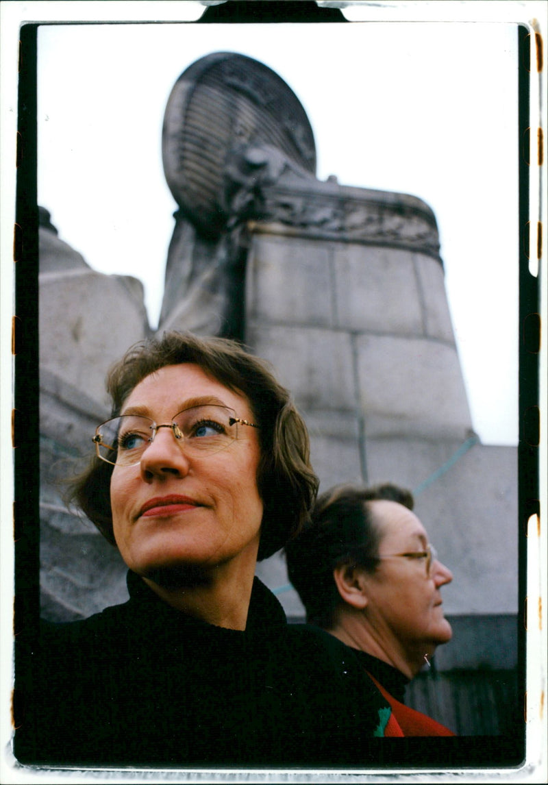 Swedish politicians Gudrun Schyman and Marit Paulsen - Vintage Photograph