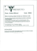 Olof Palme, Swedish Prime Minister. The place where Olof Palme was shot down and killed, Sveavägen in Stockholm, on the day ten years after the murder - Vintage Photograph