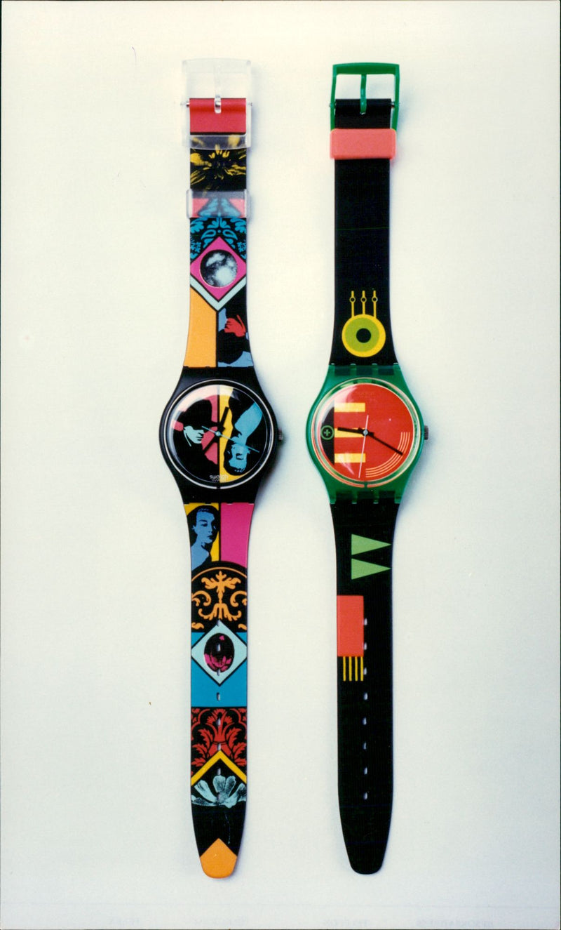 Swatch watch winter collection. - Vintage Photograph