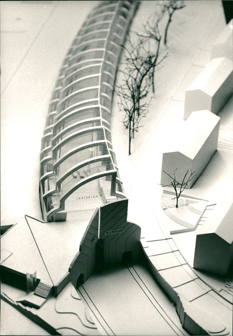 Model over the subway - Vintage Photograph