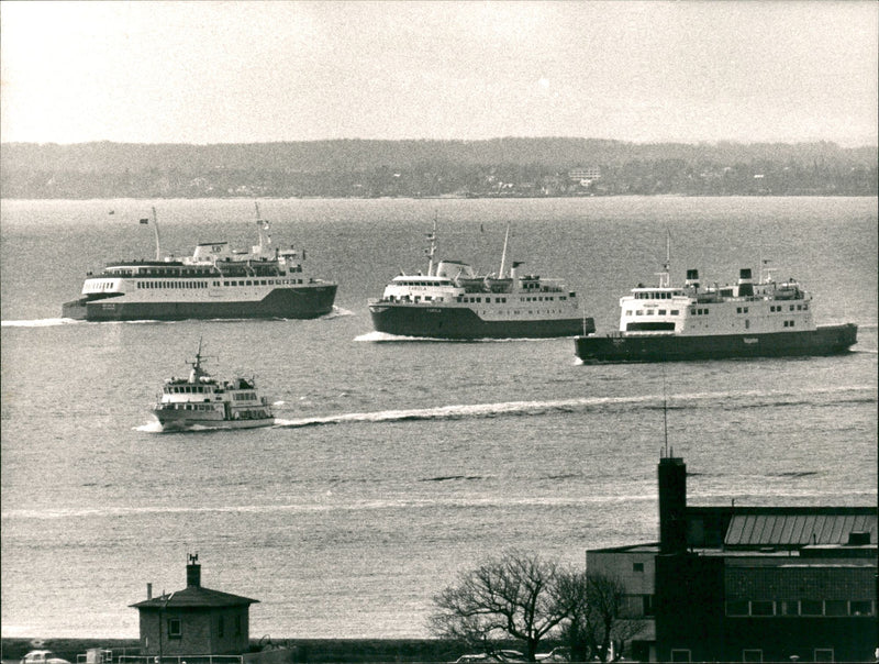 Helsingborg Ferries - Vintage Photograph