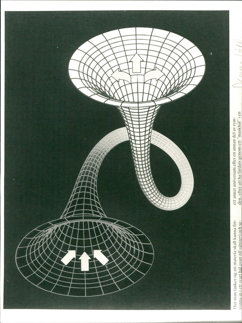 Cosmological speculation about how black holes in the universe work - Vintage Photograph