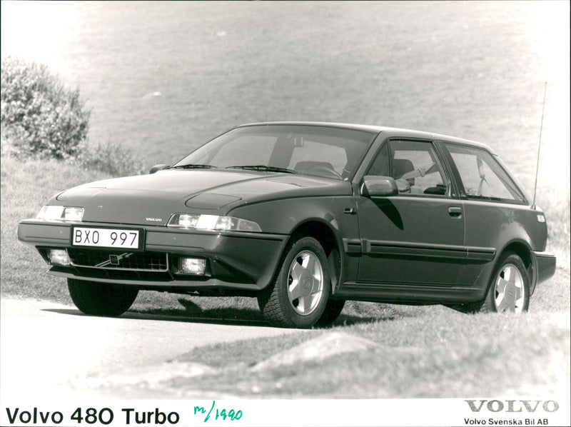 Volvo 480 Turbo Model Year 1990 - Vintage Photograph