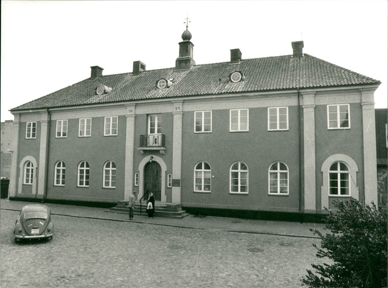 Ängelholm, Sweden, the court house - Vintage Photograph