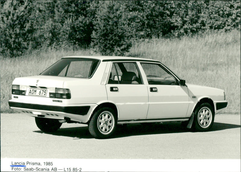 Lancia Prisma built by Italian car manufacturer Lancia in 1985. - Vintage Photograph