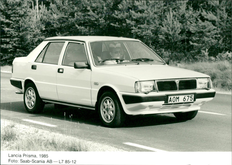 Lancia Prisma built by Italian car manufacturer Lancia in 1985. - Vintage Photograph
