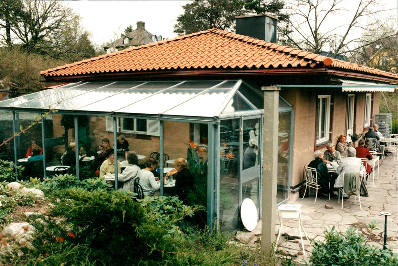 Cafét at Millesgården on Lidingő. - Vintage Photograph