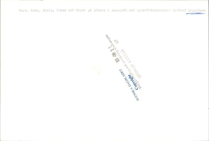 Gertrud Sigurdsen was a swedish politician and member of Parliament. - Vintage Photograph