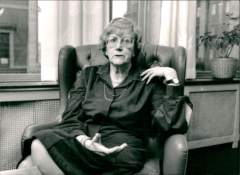 Gertrud Sigurdsen was a swedish politician. - Vintage Photograph