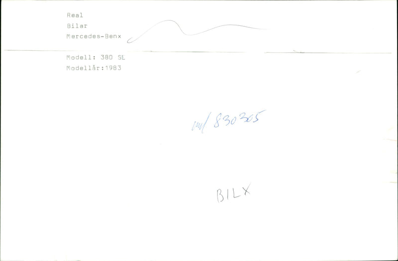 Mercedes Benz 380SE - Vintage Photograph