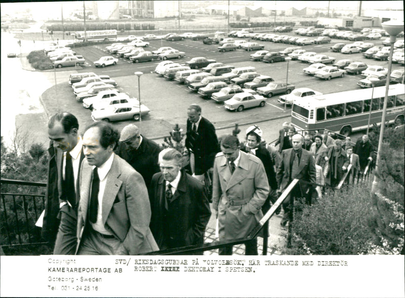 Delegates during the Riksdag 1977. - Vintage Photograph