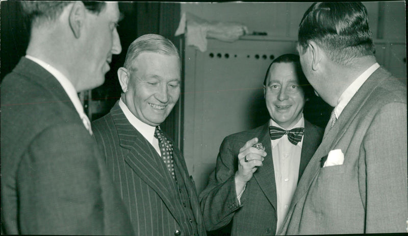 Political debate in the Concert Hall with Jarl Hjalmarsson and others - Vintage Photograph