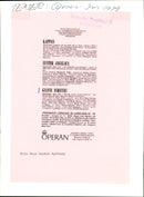 "Gianni Schichi" on the opera music Puccini - Vintage Photograph