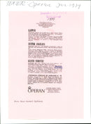 ! Gianni Schicci "at the Opera Mani Mekler and Tord Slattergaard - Vintage Photograph