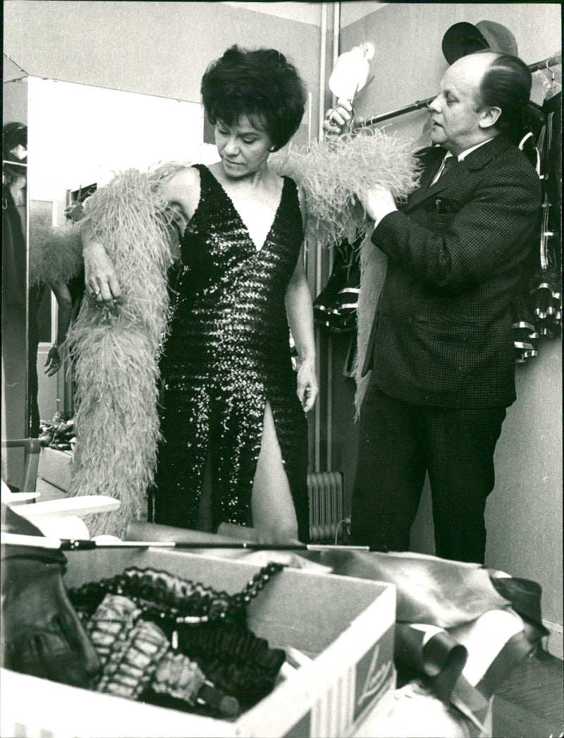 Actress Ruth Kasdan and Costume Creator Alvar Granström - Vintage Photograph