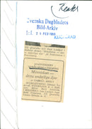 Ulf Qvarsebo and Inga Landgré in Gabriel Arout's "Man Takes Strange Animals" - Vintage Photograph