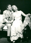 Ulf Qvarsebo and Inga Landgré in Gabriel Arout's "Man Takes Strange Animals" - Vintage Photograph