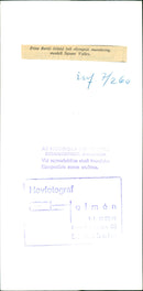 Prince Bertil dressed in a full Olympic outfit, model Squaw Valley. - Vintage Photograph