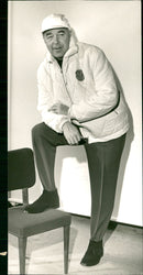 Prince Bertil dressed in a full Olympic outfit, model Squaw Valley. - Vintage Photograph