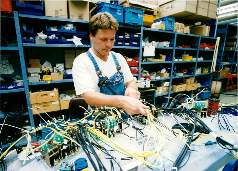 HENNINGSDORF AT DATENBANK TELEFAX ADTRANZ NUMBER WORK - Vintage Photograph
