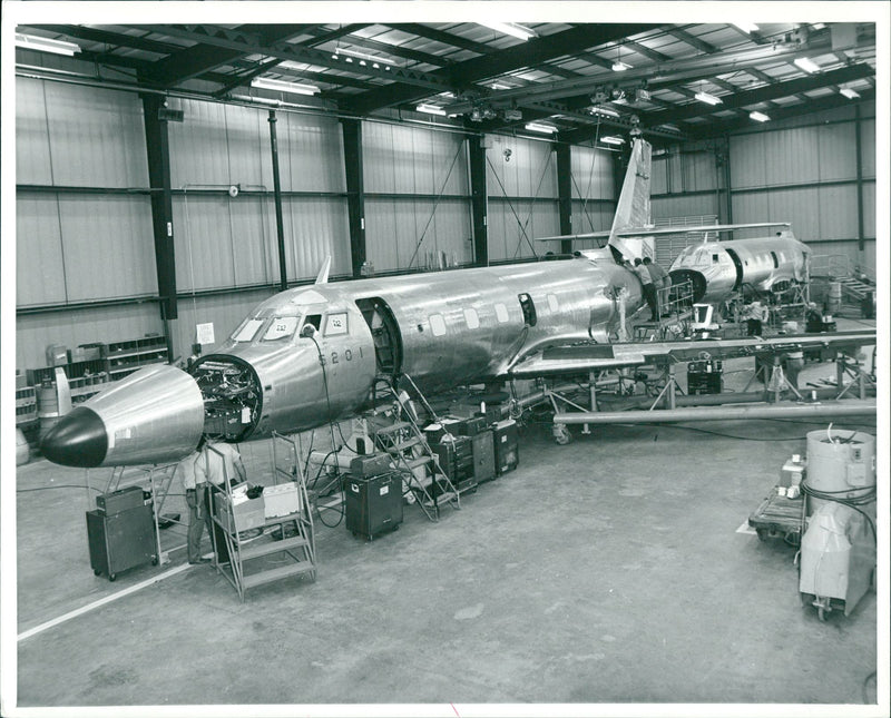 First JetStar II in making. - Vintage Photograph
