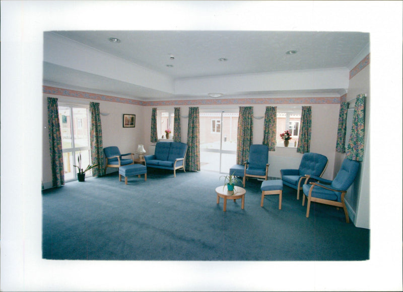 View of Julian Hospital lounge - Vintage Photograph