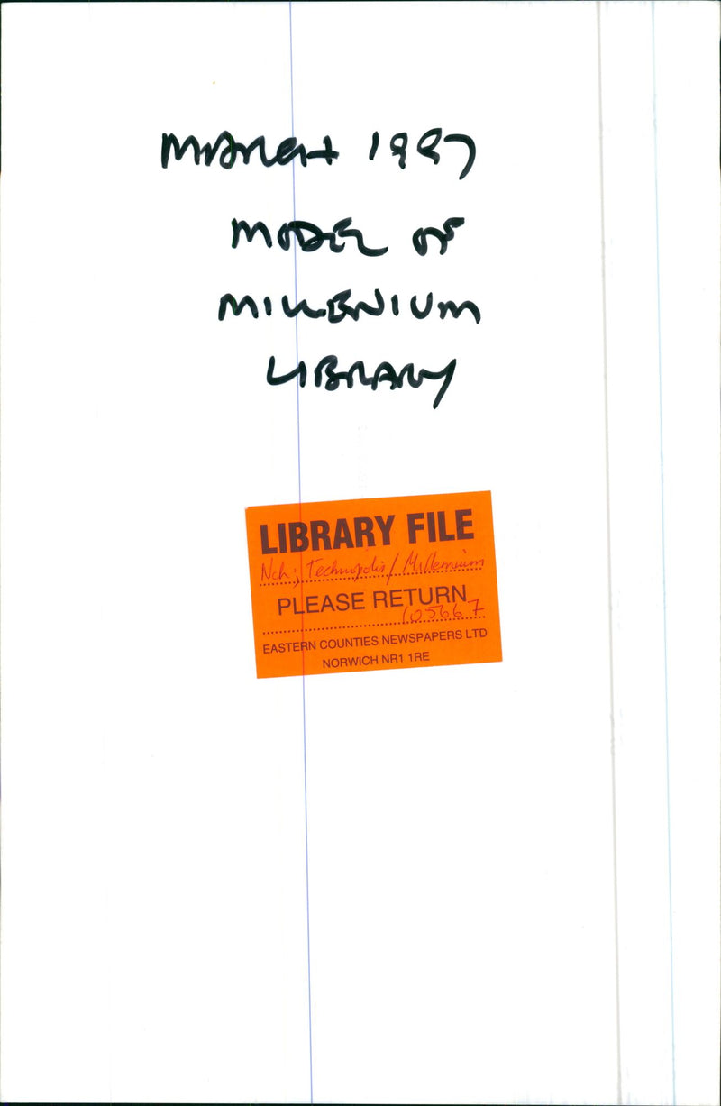 Model of Millenium Library - Vintage Photograph
