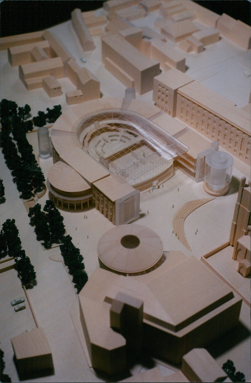 Model of Millenium Library - Vintage Photograph