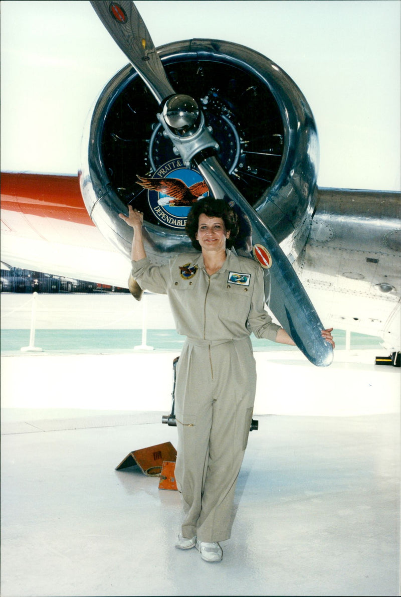 Airplane: Linda Finch - Vintage Photograph